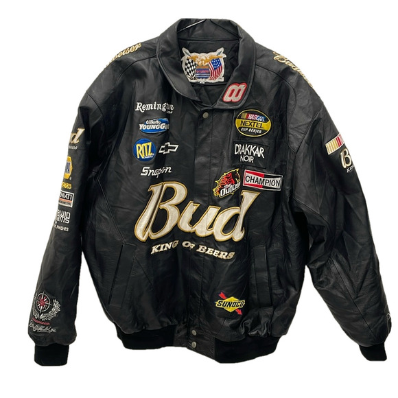 Vintage Jeff Hamilton Racing Dale Earnhardt Jr. Bud King of Beers Leathe… - Picture 1 of 16